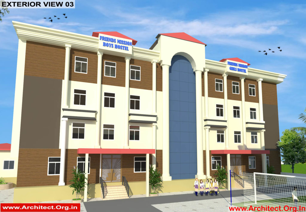 Dr.Abdullah Sabir-Uttar dinajpur WB-School-3d Exterior View-03