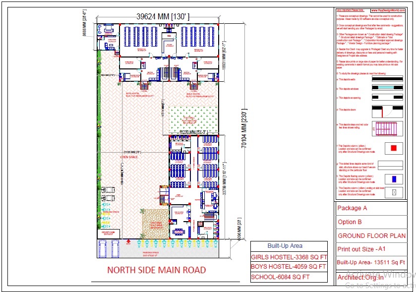 Dr.Abdullah Sabir-Uttar dinajpur WB-School-Ground Floor Plan