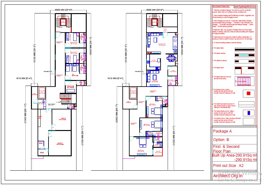 Dr.Anil Gupta-Alwar Rajasthan-Hospital-First floor and second floor Plan