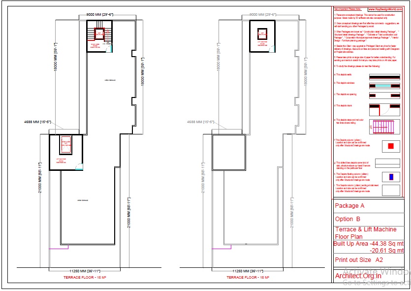 Dr.Anil Gupta-Alwar Rajasthan-Hospital-Terrace floor and lift machine floor plan