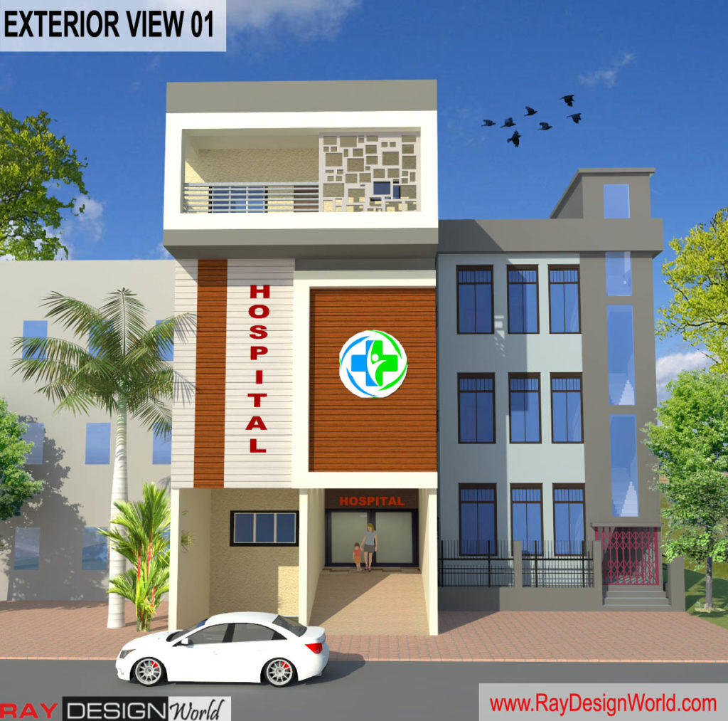 Dr.Azmat-Jaunpur Uttar Pradesh-Hospital-3D Exterior View-01