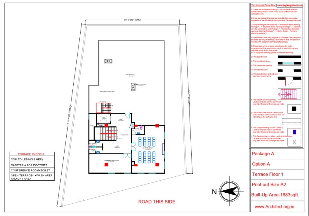 Dr.Hari Om Singh - Varanasi Up - Hospital-Terrace Floor Plan-1