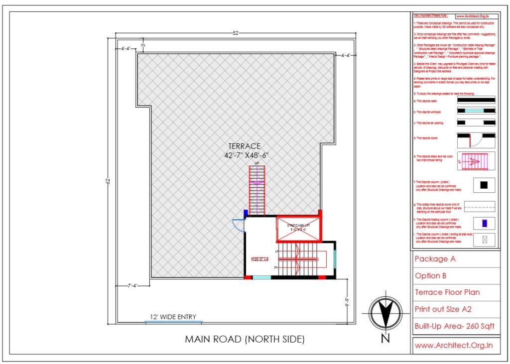 Dr.Kalyan pawar - Nanded Maharastra - Hospital Cum Residence-Terrace Floor Plan