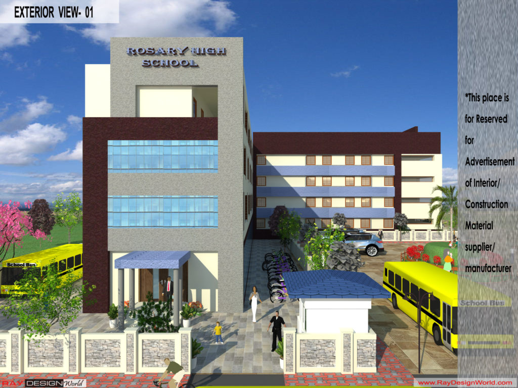Mr. Ajay Kumar- Indarpur U.P-School exterior View-1