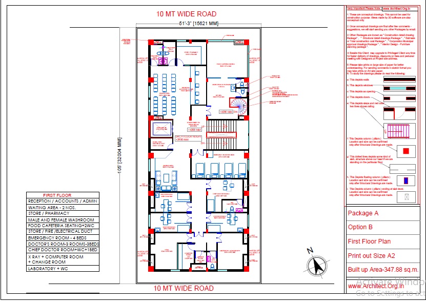 Mr.Aklilu Demissie-Washington US-Hospital-First floor plan