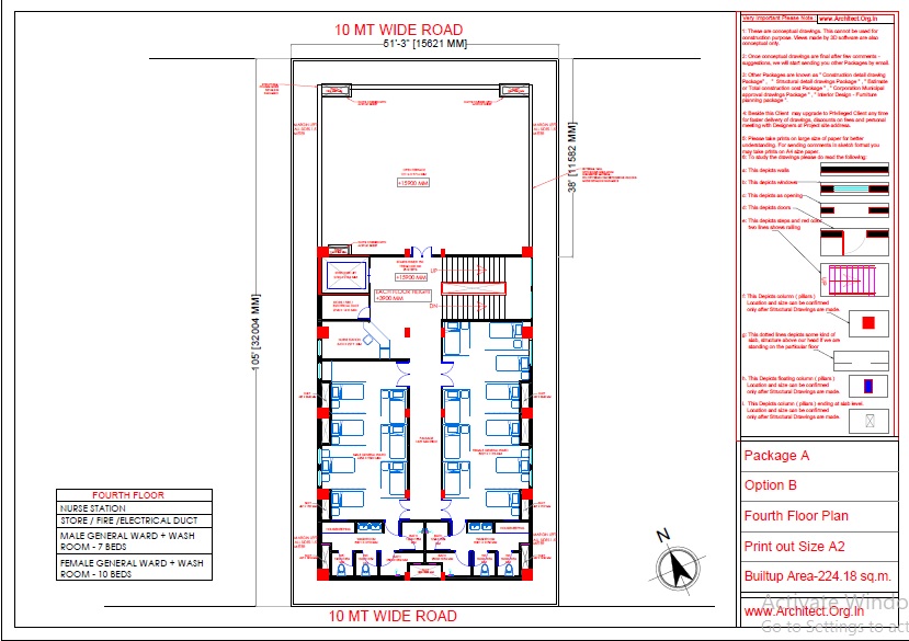 Mr.Aklilu Demissie-Washington US-Hospital-Fourth floor plan