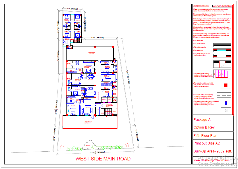 Mr.Rakesh Kapri-Vashi Mumbai-Commercial complex-Fifth Floor Plan