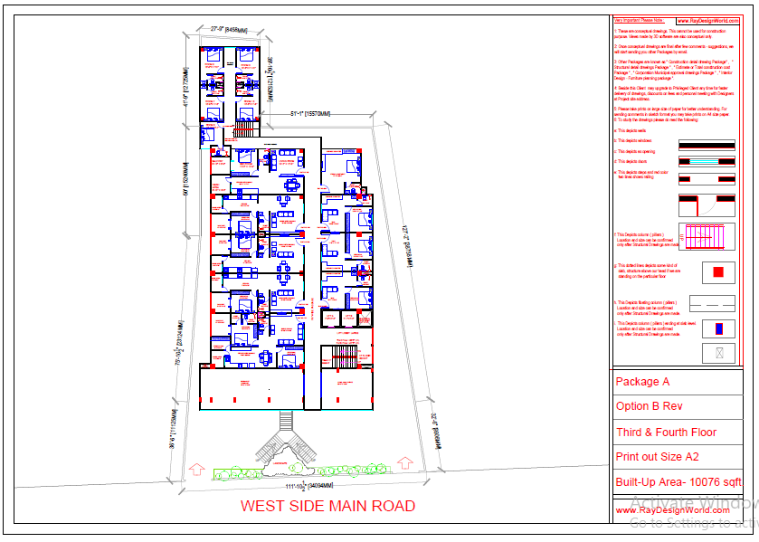 Mr.Rakesh Kapri-Vashi Mumbai-Commercial complex-Third and Fourth Floor Plan