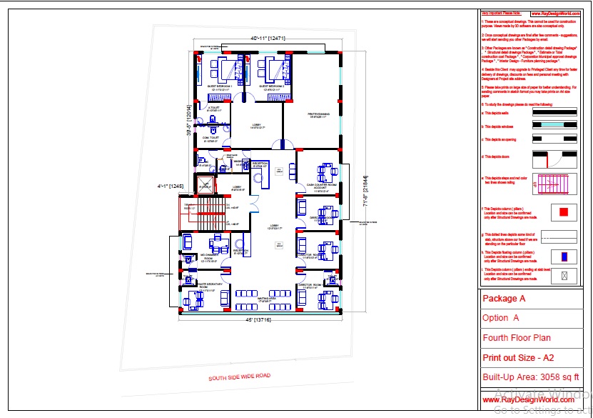 Mr.Bichitra Patnaik-R C Das Lane Brahmapur Odisha-Office Building-Pro-F-Fourth floor plan