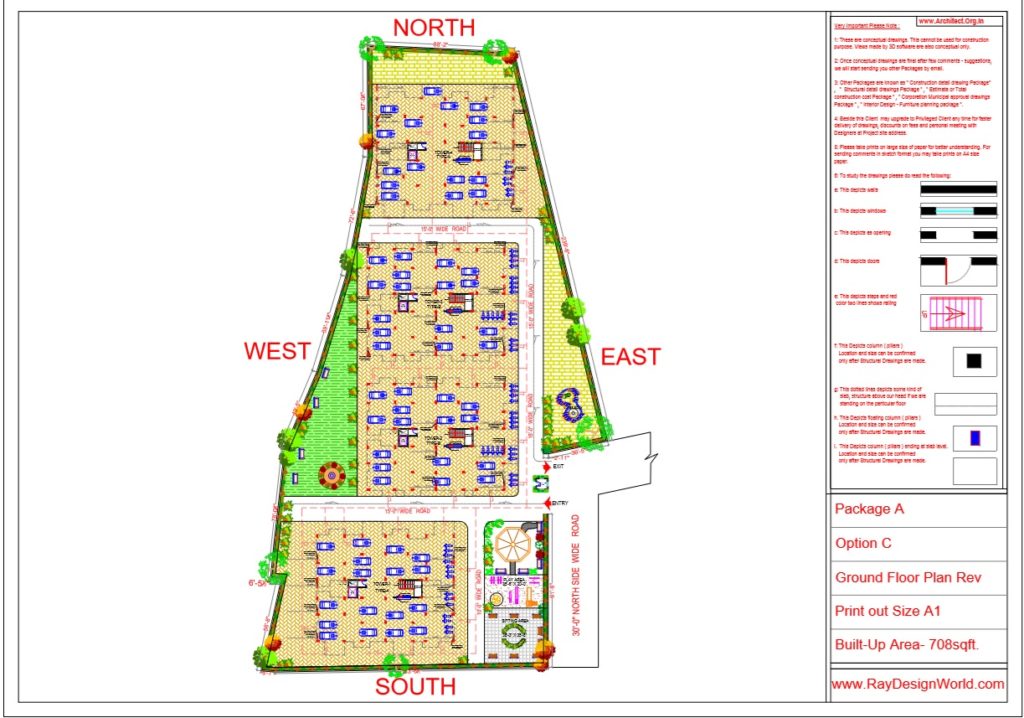 Mr.Bichitra Patnaik - Ramanagar Beharampur Odisha - Apartment -Ground Floor Plan Option C (Pro-A)