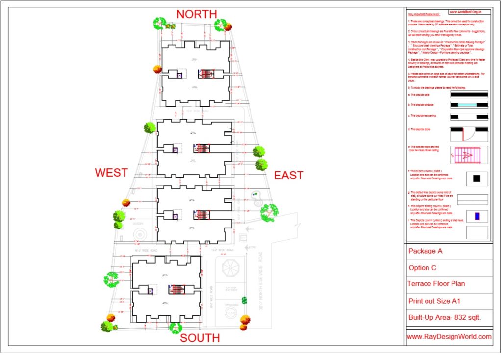 Mr.Bichitra Patnaik - Ramanagar Odisha - Apartment -Terrace Floor Plan Option C (Pro-A)