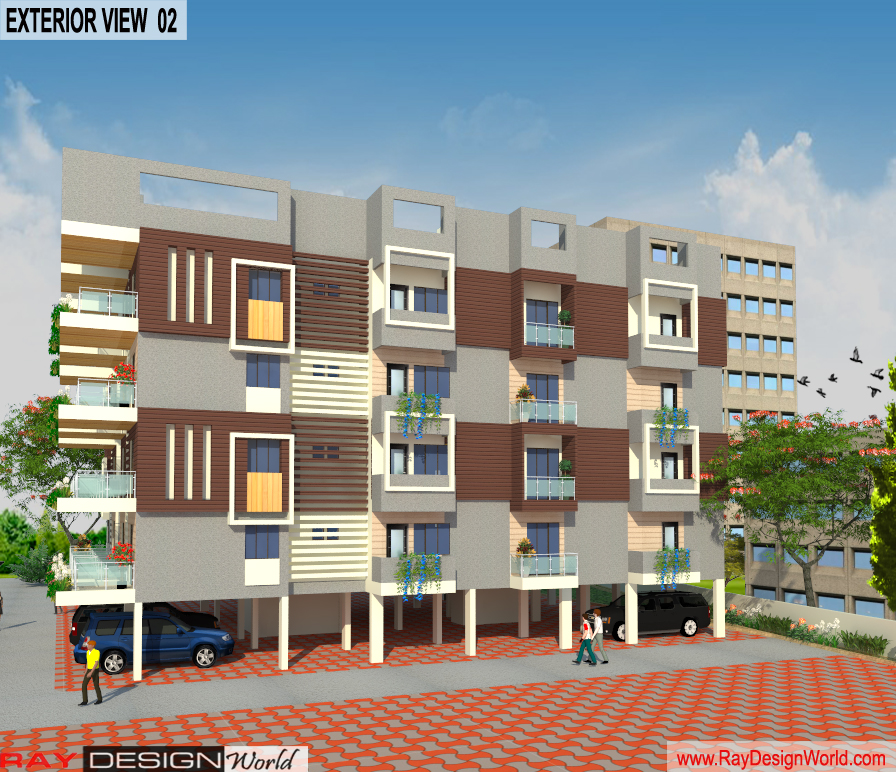 Mr.Bichitra Patnaik - Ramanagar Odisha - Apartment - Tower B-3d Exterior View 02