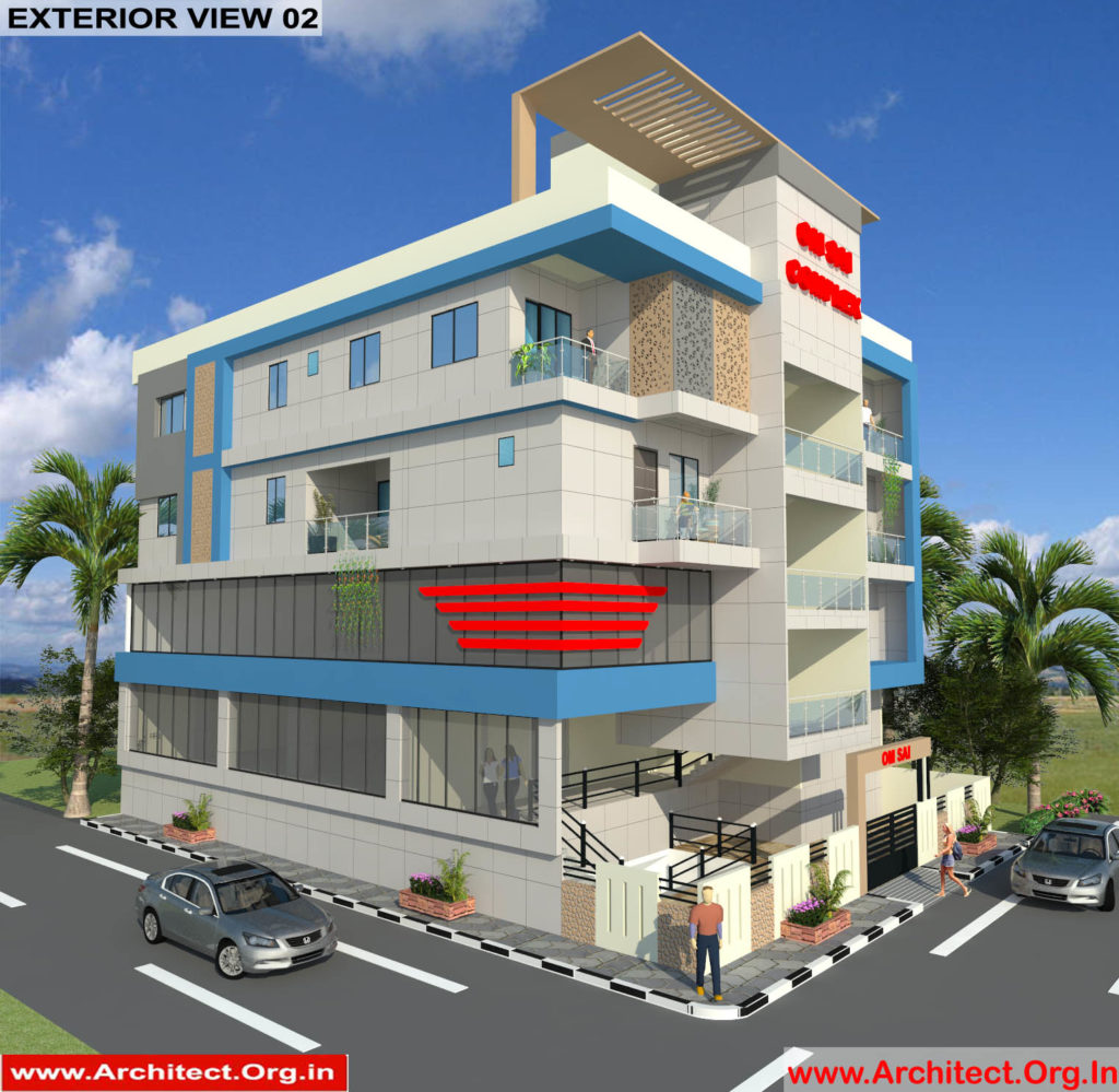 Mr.Manish-Lucknow UP-Commercial Complex-3D Exterior View-02