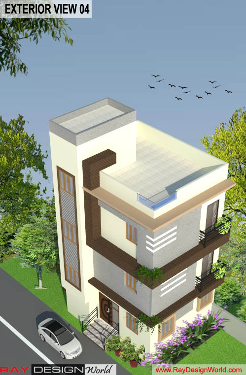 Mr.Murlidhar-Visakhapatnam-Bungalow-3D Exterior-View-04