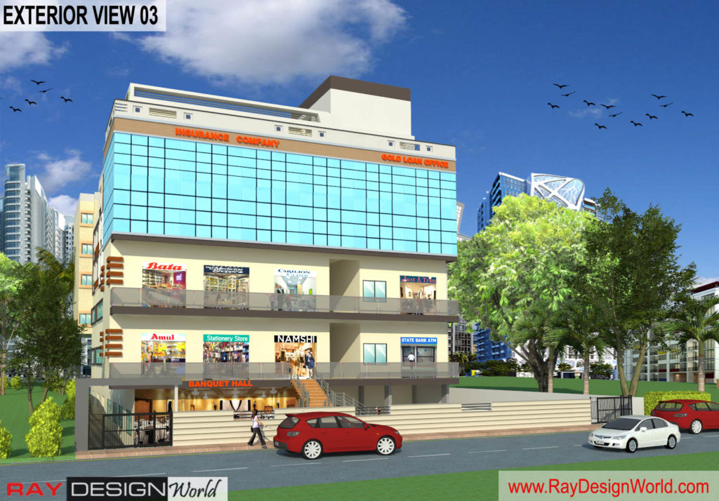 Mr.Rakesh Kapri-Vashi Mumbai-Commercial complex-3D Exterior View-03