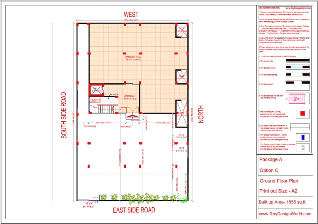 Mr. Narendra Kumar Tripathi - Lucknow UP - Guest House-Ground Floor Plan-Option-C