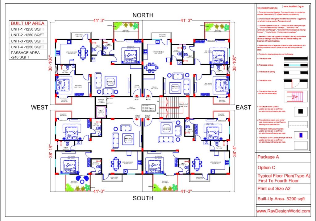 Mr.Bichitra Patnaik - Ramanagar Odisha - Apartment (Pro-A)Typical Floor Plan-Type-A