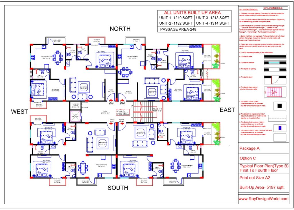 Mr.Bichitra Patnaik - Ramanagar  Odisha - Apartment (Pro-A)Typical Floor Plan-Type-B