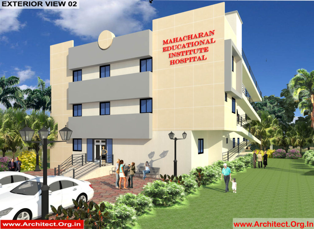Dr.Krishna-Jhansi Uttar pradesh-Hospital-3D Exterior View-02
