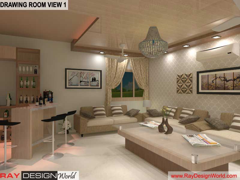 Farm House Drawing room Interior Design - Jalandhar Punjab - Dr. ​Richard Ohri